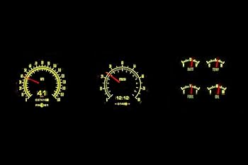 69▢BRIEFING 3D LOGO SET UP TS1025-5 GlowShift | 10 Color Digital Transmission Temperature Gauge